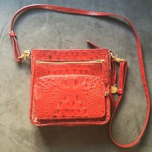 lightly used brahmin satchel